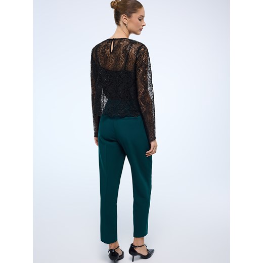 Mohito - Spodnie cygaretki - ciemny zielony Mohito 38 Mohito