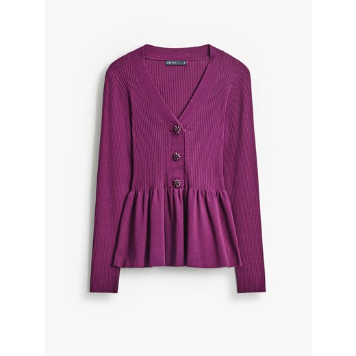 Mohito - Sweter z falbaną - kasztanowy ze sklepu Mohito w kategorii Swetry damskie - zdjęcie 187577220