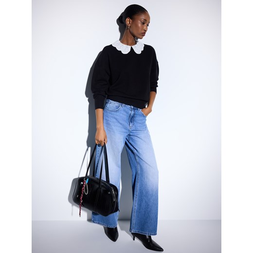 Mohito - Sweter z kołnierzykiem - czarny Mohito M Mohito