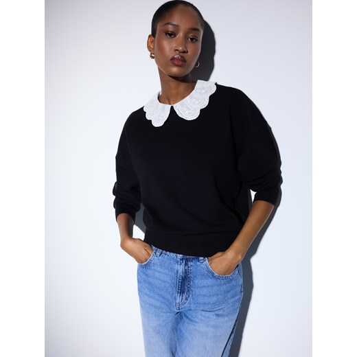 Mohito - Sweter z kołnierzykiem - czarny Mohito XL Mohito