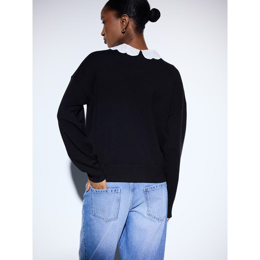 Mohito - Sweter z kołnierzykiem - czarny Mohito XS Mohito