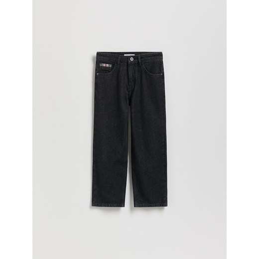 Reserved - Jeansy relaxed fit - czarny ze sklepu Reserved w kategorii Spodnie chłopięce - zdjęcie 187577464
