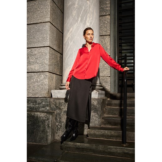 Spódnica midi czarna ze sklepu Moodo.pl w kategorii Spódnice - zdjęcie 187577512