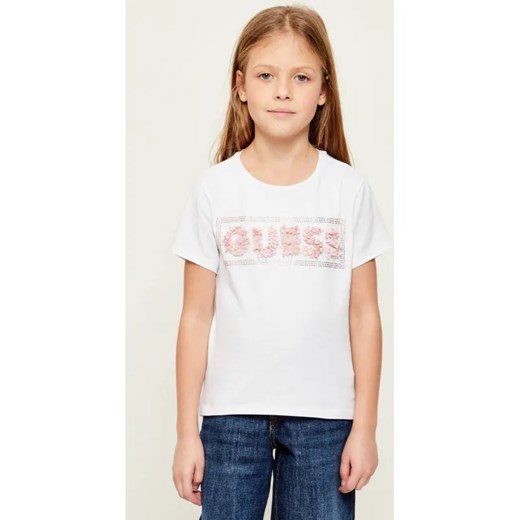 Guess T-shirt | Regular Fit ze sklepu Gomez Fashion Store w kategorii Bluzki dziewczęce - zdjęcie 187577660