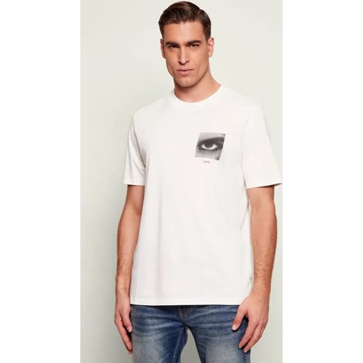 HUGO T-shirt Deyss | Regular Fit ze sklepu Gomez Fashion Store w kategorii T-shirty męskie - zdjęcie 187577673