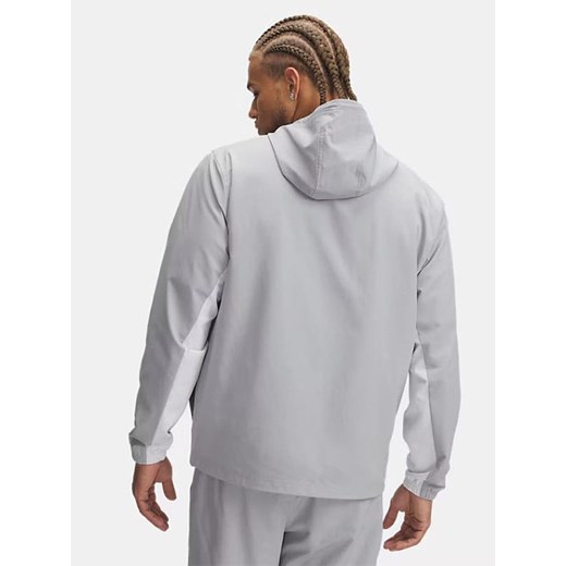 Under Armour Kurtka przeciwwiatrowa &quot;Rival&quot; w kolorze jasnoszarym Under Armour XL wyprzedaż Limango Polska