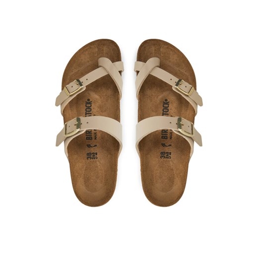 Japonki Birkenstock Mayari 1029726 Beżowy ze sklepu eobuwie.pl w kategorii Klapki damskie - zdjęcie 187579100