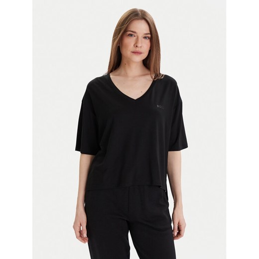 BOSS T-Shirt CP Stripe 50535723 Czarny Relaxed Fit ze sklepu MODIVO w kategorii Bluzki damskie - zdjęcie 187579401