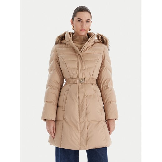 Guess Kurtka puchowa W5BL30 W2802 Beżowy Regular Fit ze sklepu MODIVO w kategorii Kurtki damskie - zdjęcie 187579403
