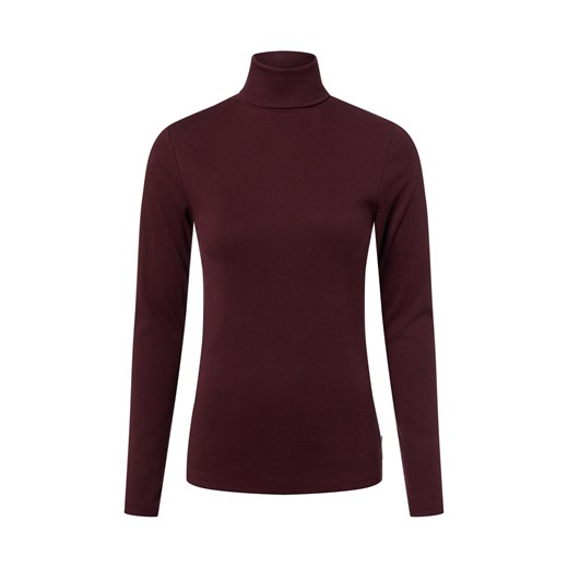 Marc O'Polo Denim Damska koszulka z golfem Kobiety Bawełna bakłażanowy jednolity ze sklepu vangraaf w kategorii Bluzki damskie - zdjęcie 187579841