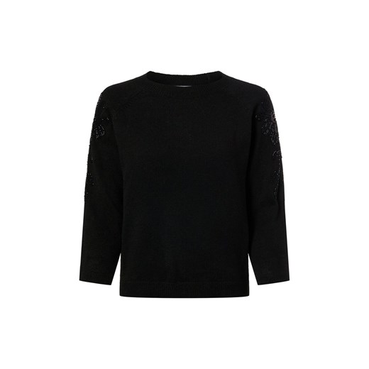 More & More Sweter damski z dzianiny Kobiety czarny jednolity ze sklepu vangraaf w kategorii Swetry damskie - zdjęcie 187579850