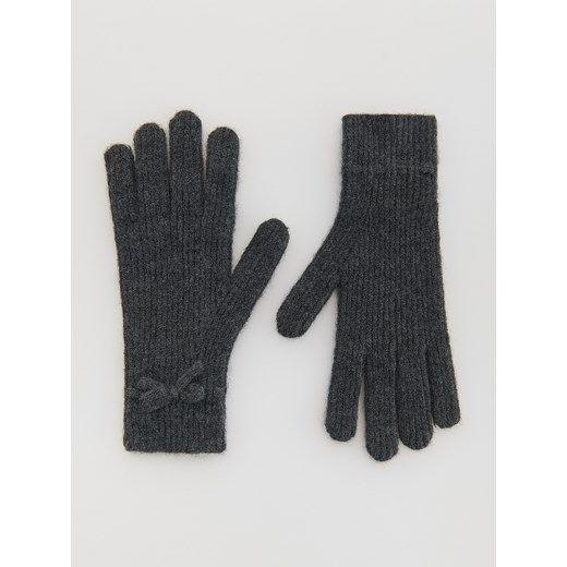 Reserved - Rękawiczki z kokardkami - ciemnoszary Reserved ONE SIZE Reserved
