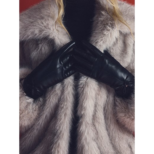 Reserved - Rękawiczki z kokardkami - czarny ze sklepu Reserved w kategorii Rękawiczki damskie - zdjęcie 187580103