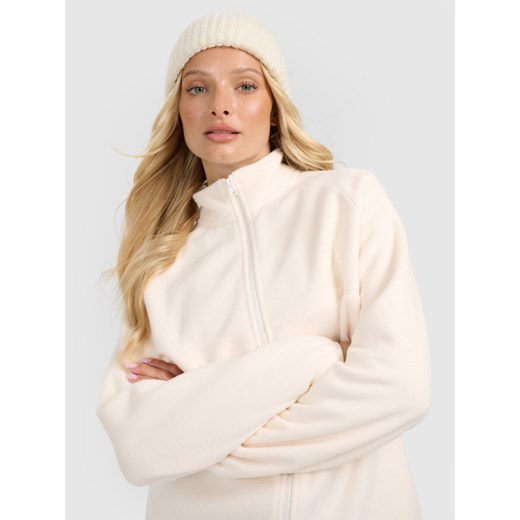 Damski polar oversize 4F 4FRAW25TFLEF450 - biały M Sportstylestory.com