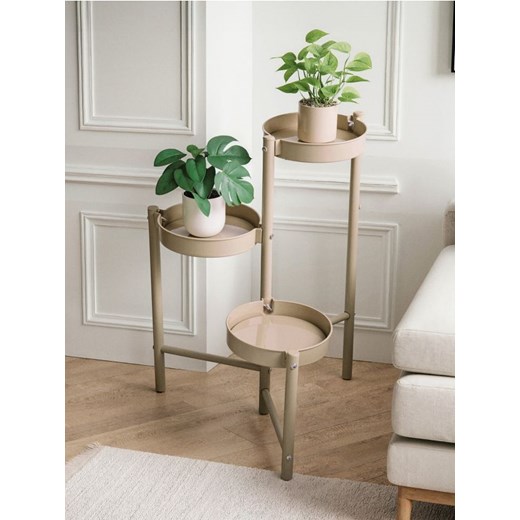 Sinsay - Trzypoziomowy kwietnik - beżowy ze sklepu Sinsay w kategorii Donice i kwietniki ogrodowe - zdjęcie 187581054