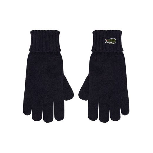 Rękawiczki Lacoste RV0452 Granatowy ze sklepu eobuwie.pl w kategorii Rękawiczki damskie - zdjęcie 187581932
