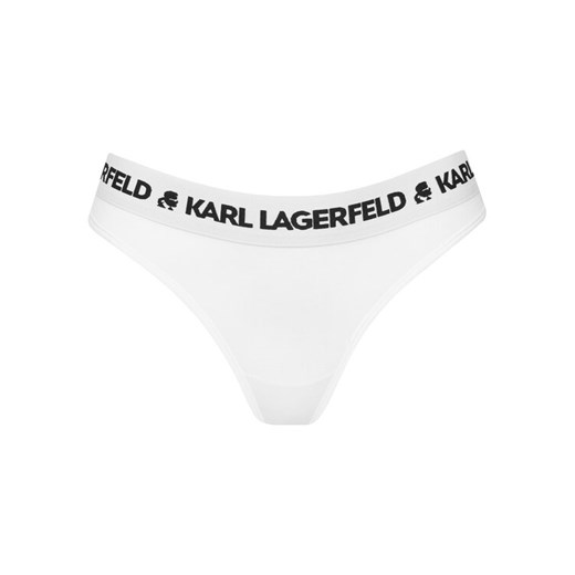 KARL LAGERFELD Stringi A1W47008 Biały ze sklepu MODIVO w kategorii Majtki damskie - zdjęcie 187582140