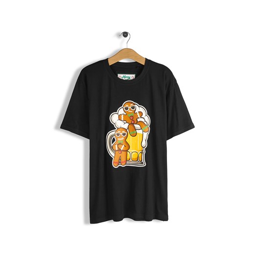 GATE Bawełniana koszulka ze świątecznym nadrukiem S ze sklepu gateshop w kategorii T-shirty męskie - zdjęcie 187582560