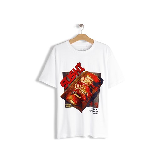 GATE Bawełniana koszulka z nadrukiem S ze sklepu gateshop w kategorii T-shirty męskie - zdjęcie 187582710