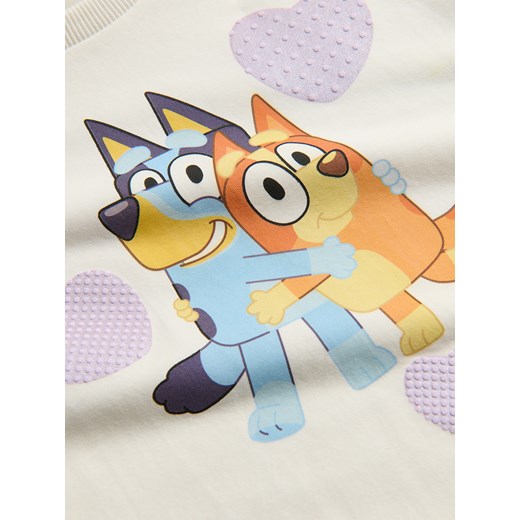 Reserved - Bawełniany t-shirt Bluey - złamana biel Reserved 86 (12-18 m.) Reserved