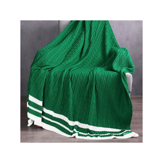 Benetton Pled w kolorze zielonym ze sklepu Limango Polska w kategorii Tekstylia - zdjęcie 187583564