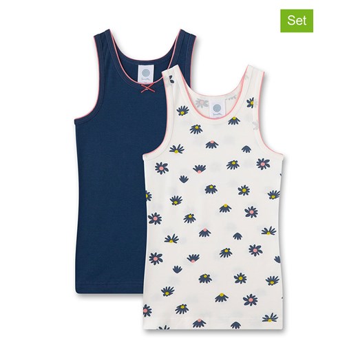 Sanetta Podkoszulki (2 szt.) w kolorze biało-granatowym ze sklepu Limango Polska w kategorii Podkoszulki dziecięce - zdjęcie 187583604