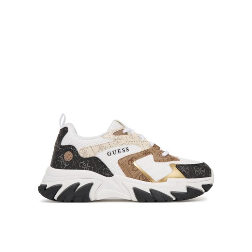 Guess Sneakersy FLPNTS FAL12 Biały ze sklepu MODIVO w kategorii Buty sportowe damskie - zdjęcie 187583820