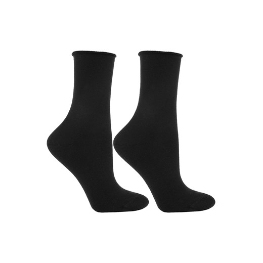 Moraj SMD300-002 Medical skarpety za kostkę, prążkowany ściągacz black ze sklepu kontri.pl w kategorii Skarpetki damskie - zdjęcie 187584190