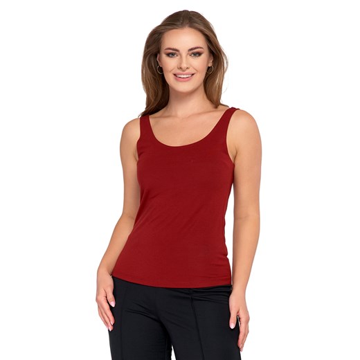 Moraj BD1600-012 koszulka na ramiączkach z modalu red ze sklepu kontri.pl w kategorii Podkoszulki i halki - zdjęcie 187584211