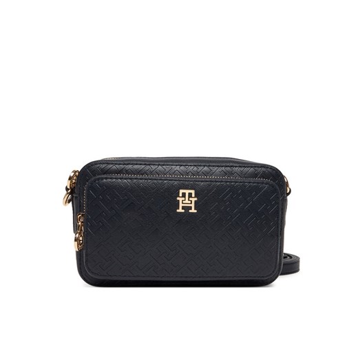 Torebka Tommy Hilfiger Th Icon Camera Bag Mono AW0AW18121 Granatowy ze sklepu eobuwie.pl w kategorii Listonoszki - zdjęcie 187584640
