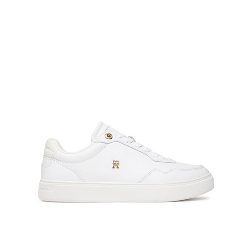 Sneakersy Tommy Hilfiger Casual Cupsole Sneaker FW0FW09022 Biały ze sklepu eobuwie.pl w kategorii Buty sportowe damskie - zdjęcie 187584643