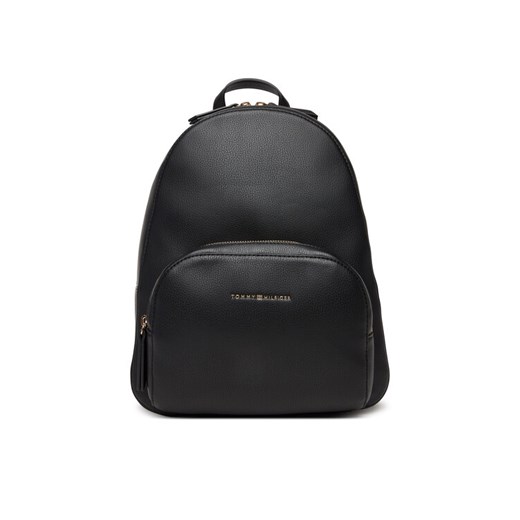 Tommy Hilfiger Plecak Th Logo Backpack AW0AW18118 Czarny ze sklepu MODIVO w kategorii Plecaki - zdjęcie 187585330