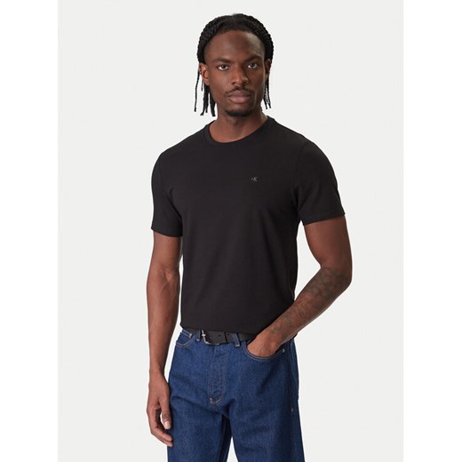 Calvin Klein T-Shirt LV04LC240G Czarny Slim Fit ze sklepu MODIVO w kategorii T-shirty męskie - zdjęcie 187585473