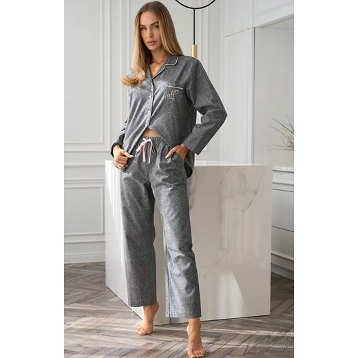 Damskie spodnie piżamowe 2534, Kolor szary, Rozmiar XL, L&amp;L ze sklepu Primodo w kategorii Piżamy damskie - zdjęcie 187586342