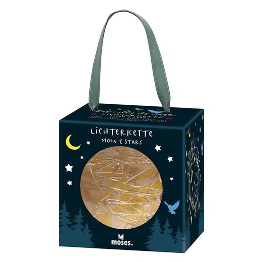 moses. Łańcuch świetlny LED &quot;Moon &amp; Stars&quot; w kolorze złotym - dł. 300 cm ze sklepu Limango Polska w kategorii Oświetlenie - zdjęcie 187586453