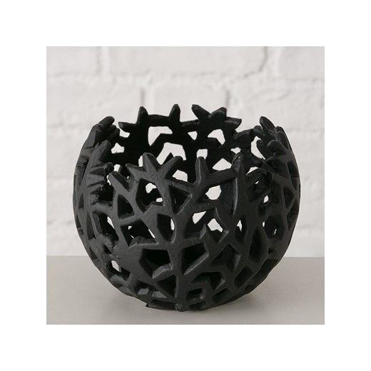 Boltze Świecznik &quot;Philis&quot; w kolorze czarnym - wys. 9,5 x Ø 12,5 cm ze sklepu Limango Polska w kategorii Świeczniki - zdjęcie 187586502