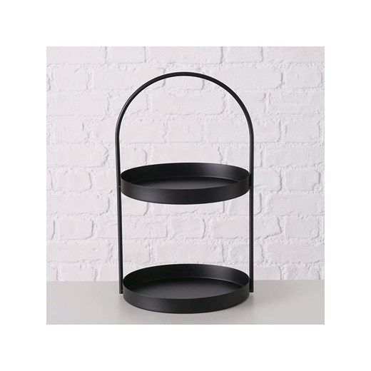 Boltze Etażerka &quot;Joko&quot; w kolorze czarnym - wys. 44 cm ze sklepu Limango Polska w kategorii Misy i tace dekoracyjne - zdjęcie 187586540