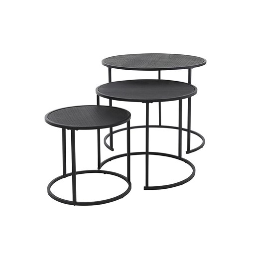 WellHome Stoliki (3 szt.) w kolorze czarnym ze sklepu Limango Polska w kategorii Stoliki kawowe - zdjęcie 187586670
