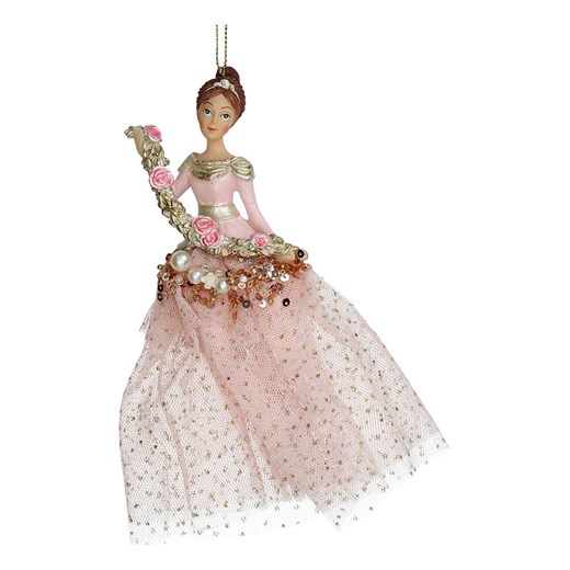 Kersten Ozdoba choinkowa &quot;Lady&quot; w kolorze jasnoróżowym - wys. 15,6 cm ze sklepu Limango Polska w kategorii Dekoracje bożonarodzeniowe - zdjęcie 187586754