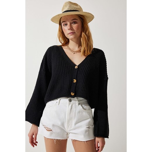 Happiness Istanbul Kardigan w kolorze czarnym Happiness Istanbul onesize Limango Polska okazja