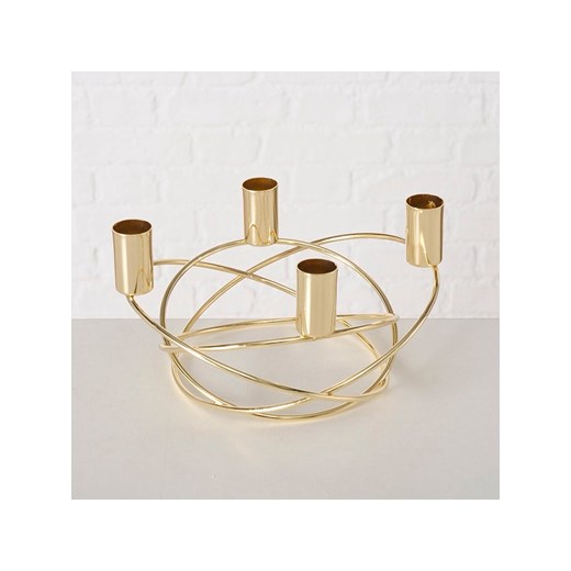 Boltze Świecznik &quot;Delilah&quot; w kolorze złotym - wys. 11 x Ø 20 cm ze sklepu Limango Polska w kategorii Świeczniki - zdjęcie 187586823