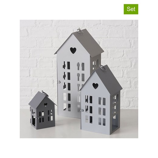 Boltze Lampiony (3 szt.) &quot;Alamo&quot; w kolorze szarym ze sklepu Limango Polska w kategorii Świeczniki - zdjęcie 187586833