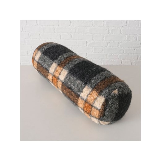 Boltze Poduszka &quot;Rombo&quot; w kolorze szaro-brązowo-beżowym - szer. 48 x Ø 16 cm ze sklepu Limango Polska w kategorii Poduszki dekoracyjne - zdjęcie 187586841