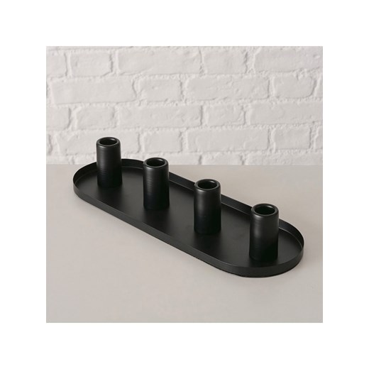 Boltze Świecznik &quot;Balina&quot; w kolorze czarnym - szer. 36 cm ze sklepu Limango Polska w kategorii Świeczniki - zdjęcie 187586860