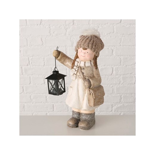 Boltze Figurka dekoracyjna &quot;Charlie&quot; w kolorze beżowo-jasnobrązowym - wys. 38 cm ze sklepu Limango Polska w kategorii Dekoracje - zdjęcie 187586870