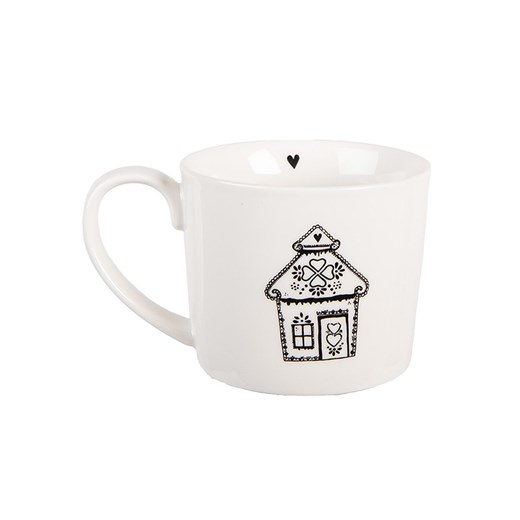 Clayre &amp; Eef Kubek w kolorze białym - 275 ml ze sklepu Limango Polska w kategorii Dzbanki i zaparzacze - zdjęcie 187586952