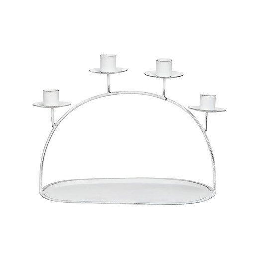 POSIWIO Świecznik w kolorze białym - 29 x 22 x 14 cm ze sklepu Limango Polska w kategorii Świeczniki - zdjęcie 187586973