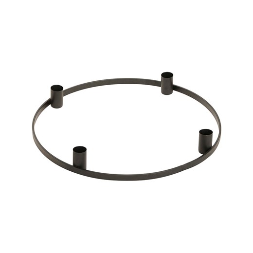 POSIWIO Świecznik w kolorze czarnym - Ø 35 cm ze sklepu Limango Polska w kategorii Świeczniki - zdjęcie 187586982