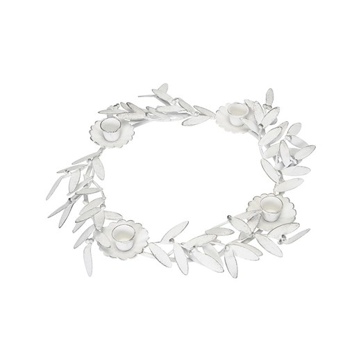 POSIWIO Świecznik &quot;Mistletoe&quot; w kolorze białym - Ø 35 cm ze sklepu Limango Polska w kategorii Świeczniki - zdjęcie 187586992