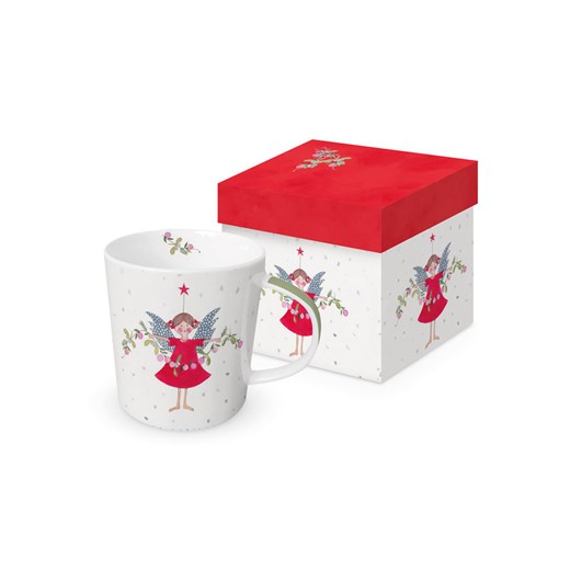 ppd Kubek jumbo &quot;Angelina&quot; w kolorze biało-czerwonym - 400 ml ze sklepu Limango Polska w kategorii Naczynia - zdjęcie 187587060